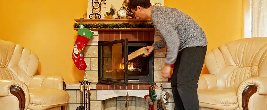 Rusted Metal Fireplace Restoration in Miamisburg, Ohio